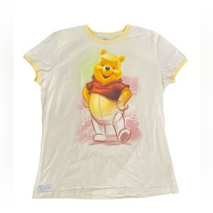 Disney Store Studio Collection Women’s Winnie The Pooh Sketch T-Shirt Yellow XL